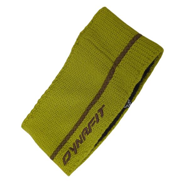 Dynafit Headband Ski Snowboard Fleece Lined Ear Warmer Lime Green Made in Italy - Picture 1 of 4
